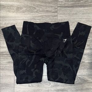 Gymshark Black Camo Leggings Medium
